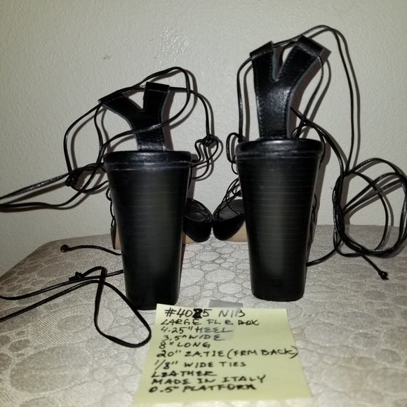 #4025 NIB Kenneth Cole Black Leather Gladiator 7.5 - Picture 12 of 16